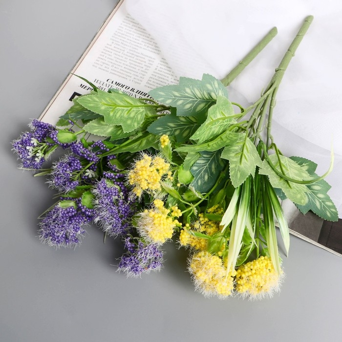 Букет Букет "Пушица незабудка" 30 см, микс