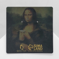 Серьги акрил «Пивко», цвет жёлто-белый Серьги акрил «Пивко», цвет жёлто-белый