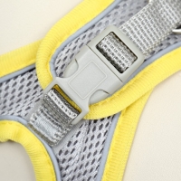 Комплект с мягкой шлейкой, размер XXS, поводок 150 х 1,5 см, ОГ 28-30 см,ОШ 24-26 см, жёлтый Комплект с мягкой шлейкой, размер XXS, поводок 150 х 1,5 см, ОГ 28-30 см,ОШ 24-26 см, жёлтый