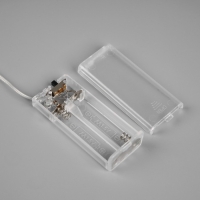 Ветка светодиодная серая, 56 см, 15 LED, батарейки ААх2 (не в комплекте), свчение теплое белое