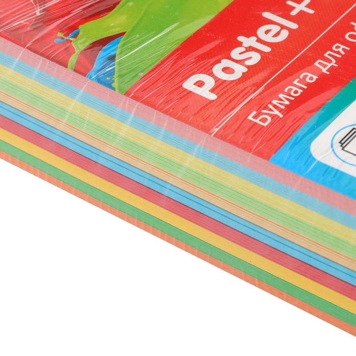 Бумага цветная А4 500л Calligrata Пастель + интенсив МИКС 10цв 80г/м2 Бумага цветная А4 500л Calligrata Пастель + интенсив МИКС 10цв 80г/м2