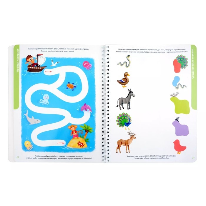 Развивающий альбом «Пиши - стирай», 2+ Развивающий альбом «Пиши - стирай», 2+