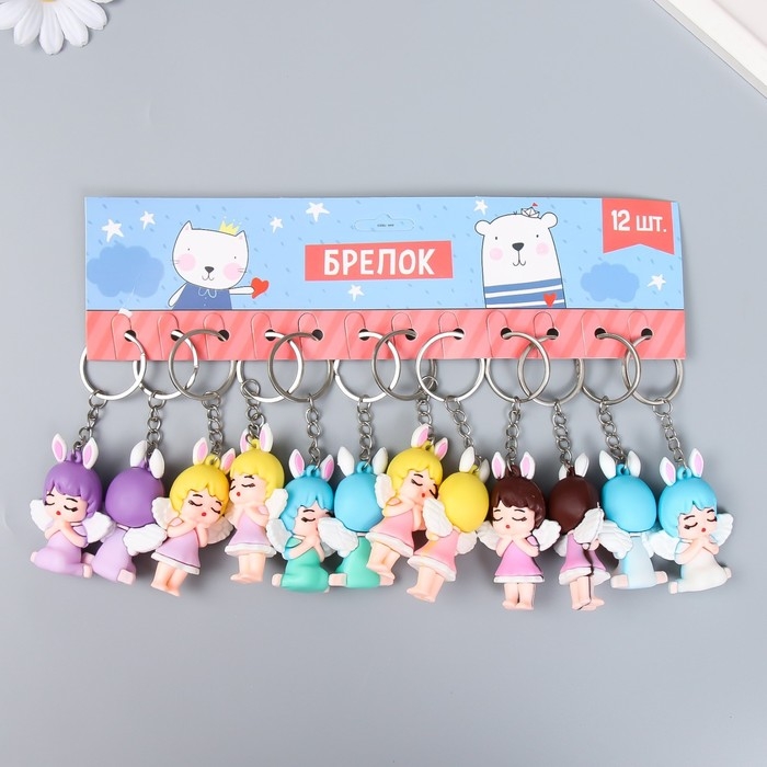 Брелок резина Брелок резина "Малышка-ангелочек" МИКС 2,2х4,2х7 см