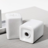 Набор для специй фарфоровый &laquo;Уют&raquo;, 4 шт, солонка 50 мл, перечница 50 мл, стаканчик 60 мл, цвет белый