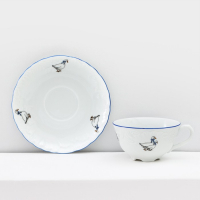 Чайный сервиз на 6 персон &laquo;Рококо. Гуси&raquo;, 15 предметов