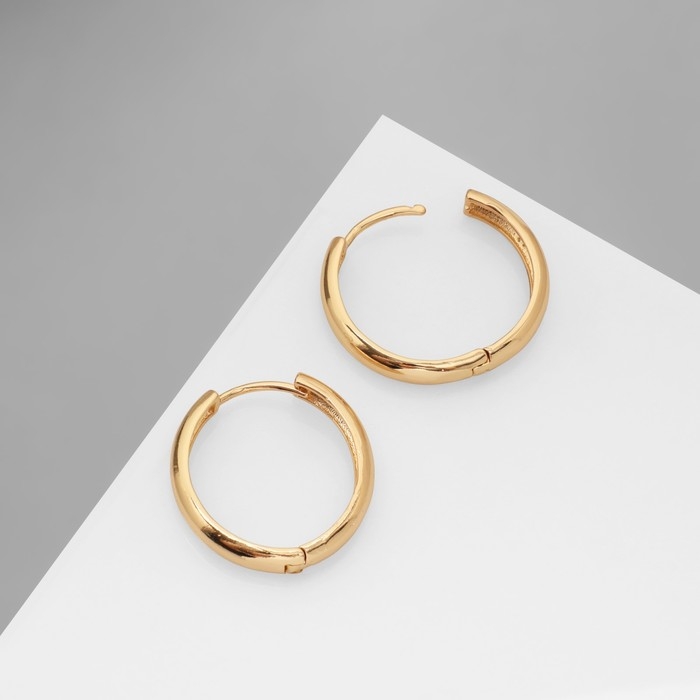 Серьги металл &laquo;Богема&raquo; кольцо, цвет золото