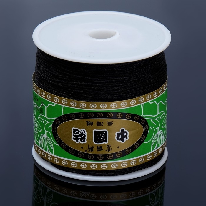 Шнур &laquo;Шамбала&raquo; длина 100 м, d=1 мм, цвет чёрный