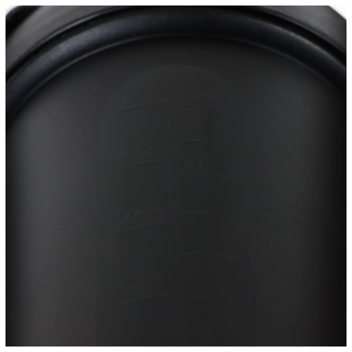 Шейкер для спортивного питания Onlytop, 600 мл, цвет черный