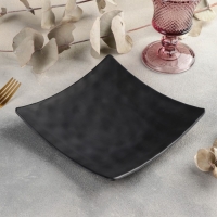 Блюдо &laquo;Чёрный Восток&raquo;, 17,5&times;17,5&times;3 см, цвет чёрный