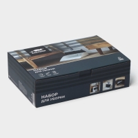 Щётка для пола Raccoon, 2 предмета: совок 27&times;25&times;88 см, щётка 26&times;94 см, цвет белый