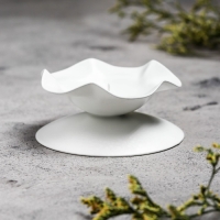 Подсвечник металл на 1 свечу "Кувшинка Н", 3,5х7,3 см, белый Подсвечник металл на 1 свечу "Кувшинка Н", 3,5х7,3 см, белый