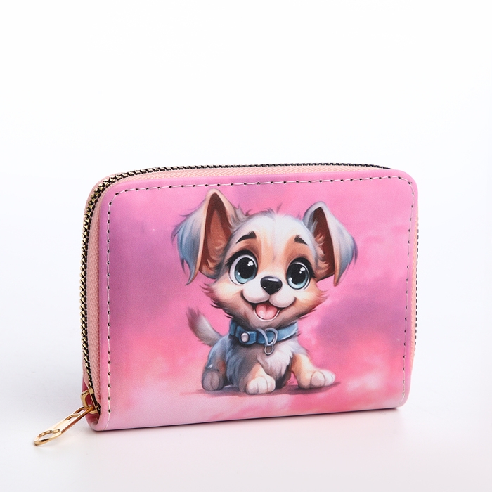 Кошелёк детский на молнии &laquo;Выбражулька&raquo;, цвет розовый