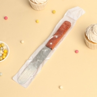 Кондитерская лопатка - палетка, 26×2,7 см, рабочая часть 14,5 см, цвет коричневый Кондитерская лопатка - палетка, 26×2,7 см, рабочая часть 14,5 см, цвет коричневый