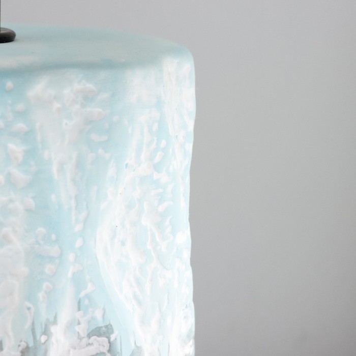 Настольная лампа "Сан" E14 40Вт голубой-серый 20х20х33 см RISALUX