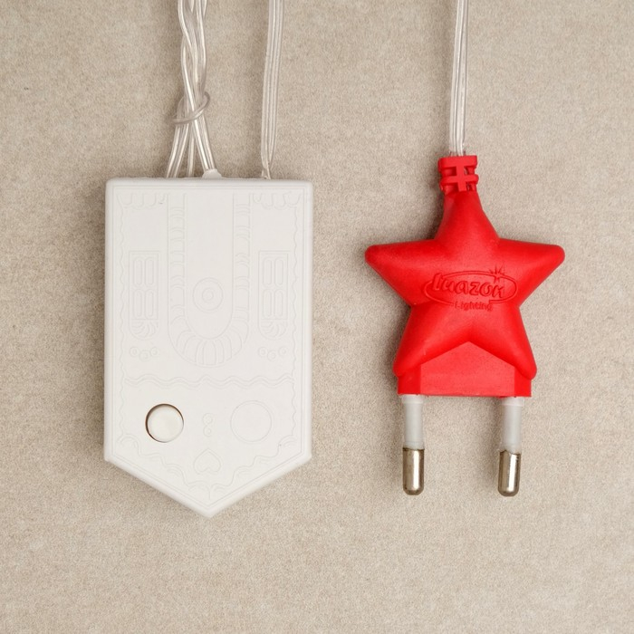 Гирлянда &laquo;Сеть&raquo; 1.6 &times; 1.6 м, IP20, прозрачная нить, 144 LED, свечение зелёное, 8 режимов, 220 В