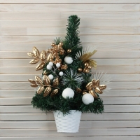 Ёлка декор настенная "Ветка ажурная" 40х24 см Ёлка декор настенная "Ветка ажурная" 40х24 см