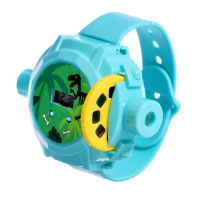 Часы-проектор &laquo;Динозавры&raquo;, световые эффекты, 24 картинки, цвет голубой