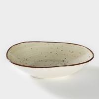 Тарелка глубокая фарфоровая Samold &laquo;Хорека Графит&raquo;, 750 мл, d=21 см