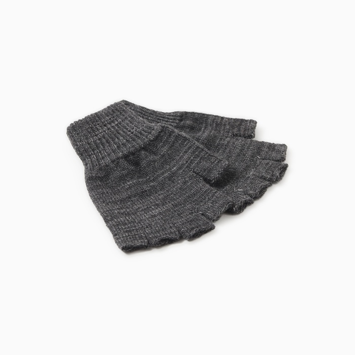 Перчатки (митенки) мужские, цвет серый, р-р 20 Перчатки (митенки) мужские, цвет серый, р-р 20