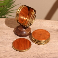 Подставки под горячее (набор 6 шт) 7х6х10,5 см, дерево шишам Подставки под горячее (набор 6 шт) 7х6х10,5 см, дерево шишам