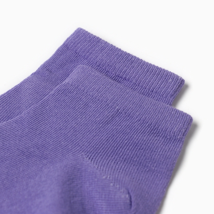 Носки женские укороченные, цвет сиреневый, размер 23-25
