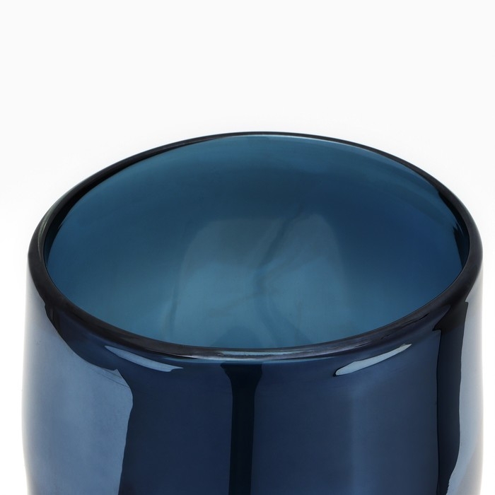 Ваза для цветов &laquo;Оушен&raquo; из цветного стекла 21,5&times;12&times;12 см