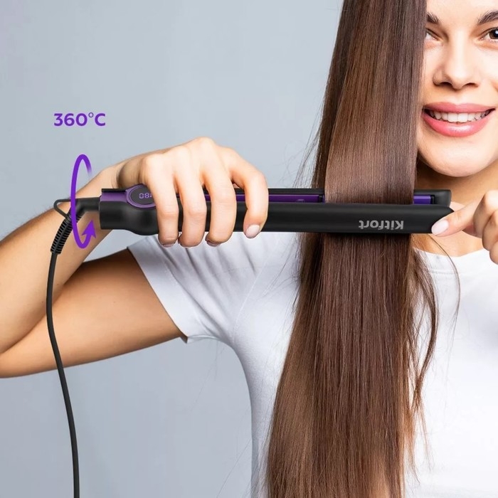 Выпрямитель Kitfort КТ-3267, керамическое покрытие, 36 Вт, до 220 &deg;С, чёрный