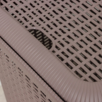 Корзина бельевая с крышкой, 50 л, 42&times;31&times;56 см, цвет МИКС