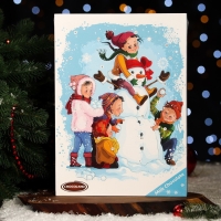 Новый год. Адвент-календарь с мини-плитками из молочного шоколада Chocoland, МИКС, 50 г