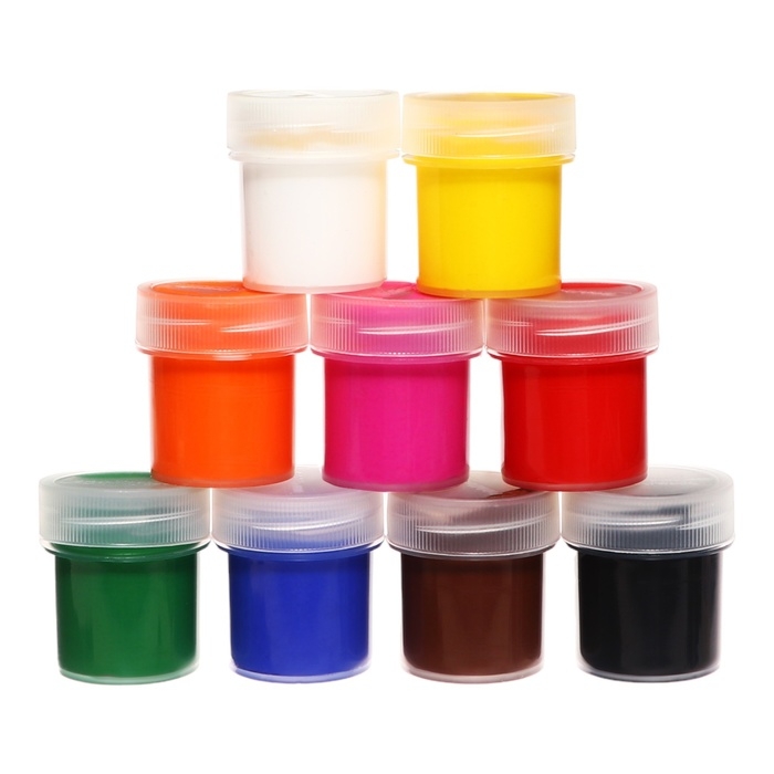 Гуашь 9 цветов по 20 мл, ErichKrause Kids Space Animals, в картонной коробке