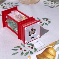 Светодиодная фигура &laquo;Красный фонарь с медвежонком&raquo; 5 &times; 12 &times; 5 см, пластик, батарейки AG13х3 (в комплекте), свечение тёплое белое