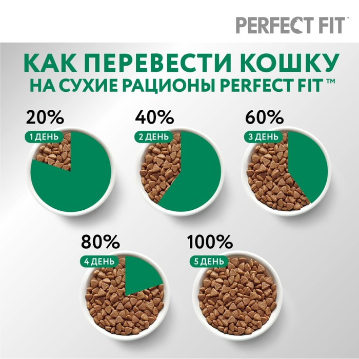Сухой корм Perfect Fit для стерилизованных кошек, курица, 1,2 кг