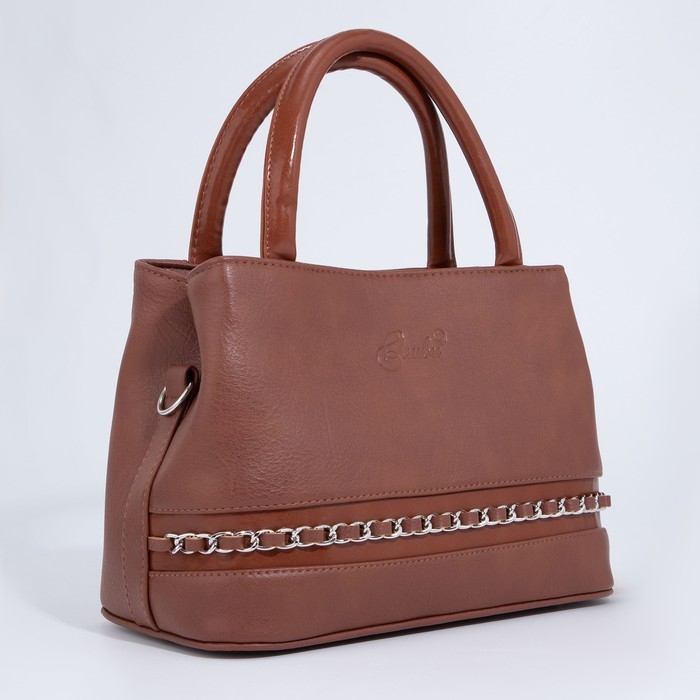 Сумка-тоут "Оливи" на молнии, цвет коричневый