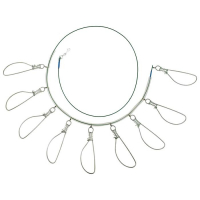 Кукан металлический, 9 карабинов, синий