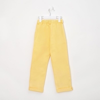 Джинсы для девочки MINAKU: Casual collection KIDS, цвет лимонный, рост 128 см