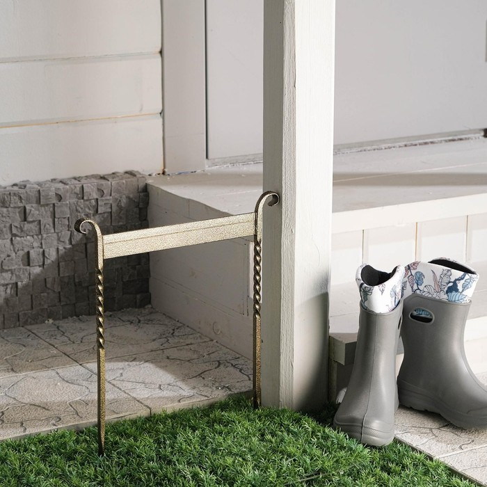 Декроттуар для очистки обуви, 42.5 × 39.5 см, витой, бронза Декроттуар для очистки обуви, 42.5 × 39.5 см, витой, бронза