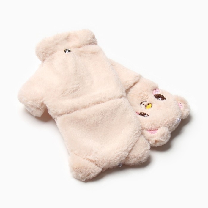 Варежки подростковые MINAKU Мишка 24 см бежевый Варежки подростковые MINAKU Мишка 24 см бежевый