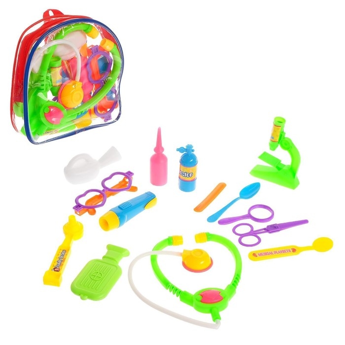 Набор доктора &laquo;Маленькая медсестра-4&raquo;, 13 предметов, цвет МИКС