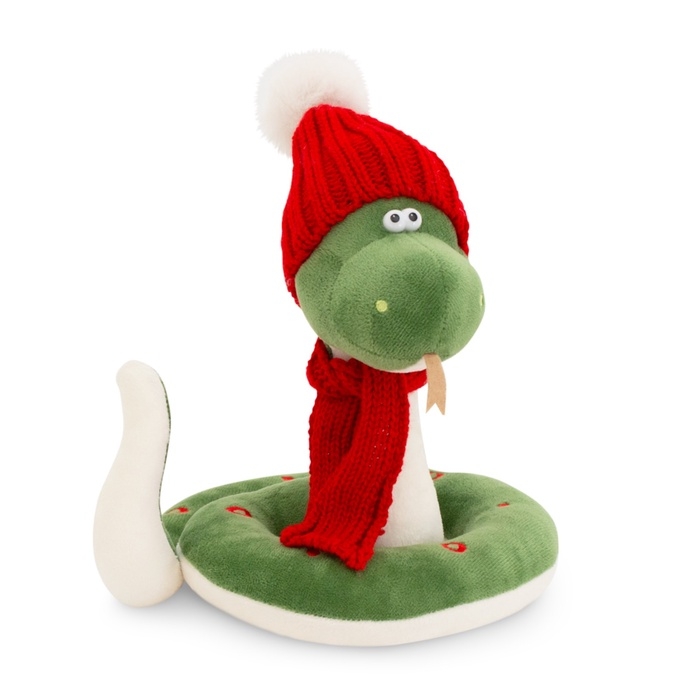 Новый год! Мягкая игрушка &laquo;Змей Сёма&raquo;, в красной шапке, 20 см
