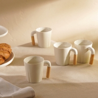 Набор кружек фарфоровых SL Home &laquo;Тренто&raquo;, 250 мл, цвет белый