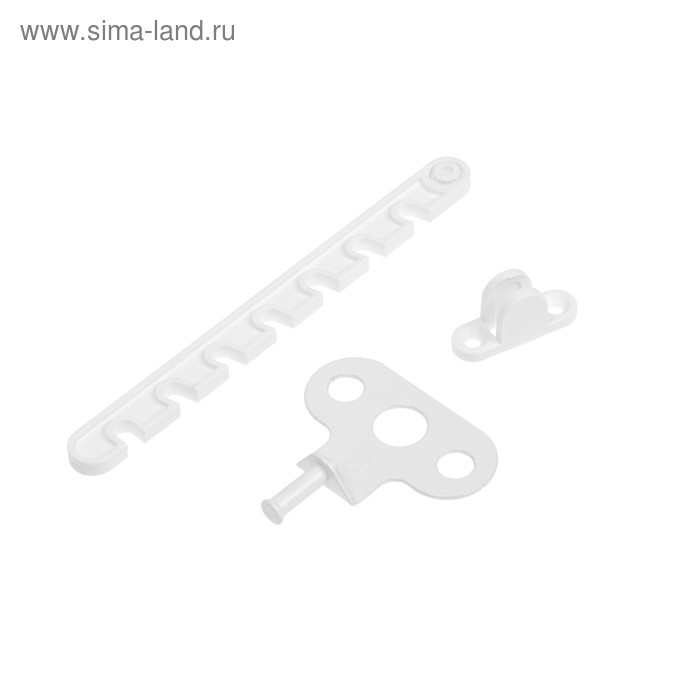 Ограничитель открывания окна пластиковый, L=165, белый  50 шт