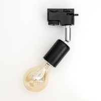 Светильник трековый "Спот" Е27 40Вт черный 3,5х5,5х15см