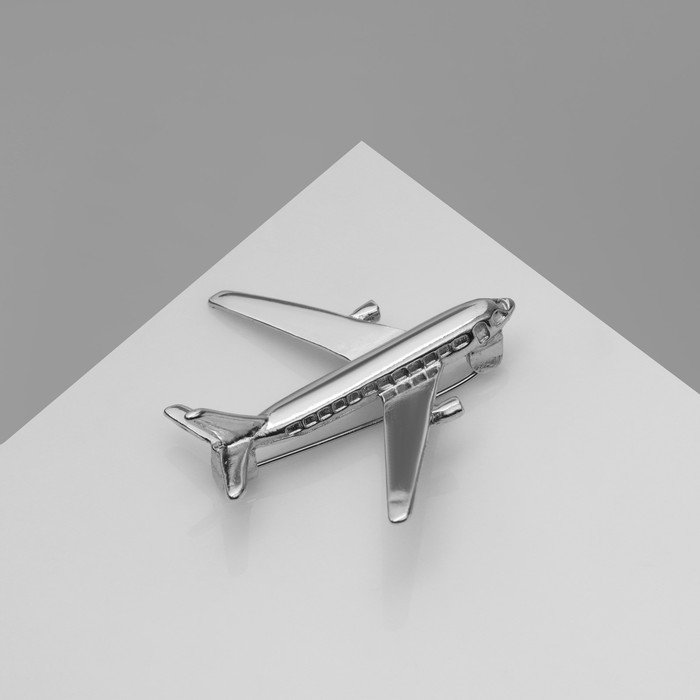 Брошь «Самолёт», цвет серебро Брошь «Самолёт», цвет серебро