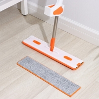 Швабра с отжимом, водосгоном и щёткой Raccoon, 2 насадки из микрофибры 50&times;11 см, стальная ручка 141 см