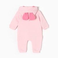 Комбинезон для девочки, цвет розовый, рост 74 см