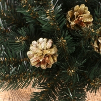 Новогодняя композиция "Классическая" шишки золото 25 см