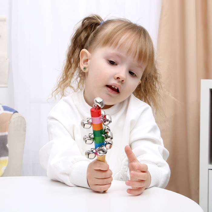 Деревянная музыкальная игрушка &laquo;Бубенцы радуга&raquo;, 18 см