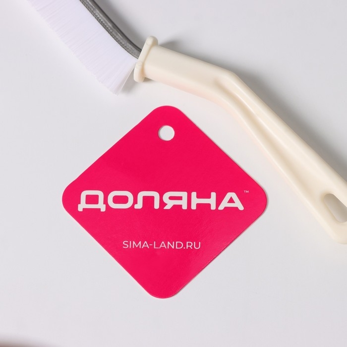 Щётка для очистки узких мест Доляна, 23&times;2 см, цвет белый