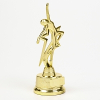 Наградная фигура под нанесение &laquo;Человек в полете&raquo;, золото, пластик, 21,5 х 7,5 см