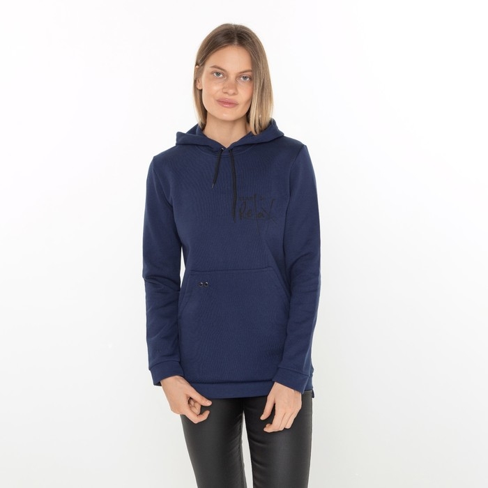 Худи женское, цвет синий, размер 52 Худи женское, цвет синий, размер 52